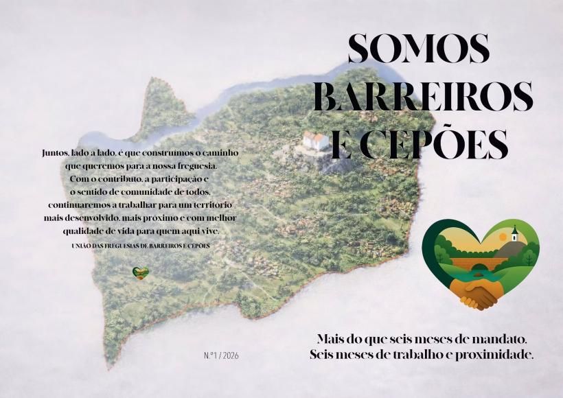 PRIMEIRA EDI&Ccedil;&Atilde;O DA REVISTA INSTITUICIONAL DA JUNTA DE FREGUESIA DE BARREIROS E CEP&Otilde;ES