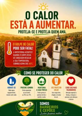 O CALOR EST&Aacute; A AUMENTAR. PROTEJA-SE