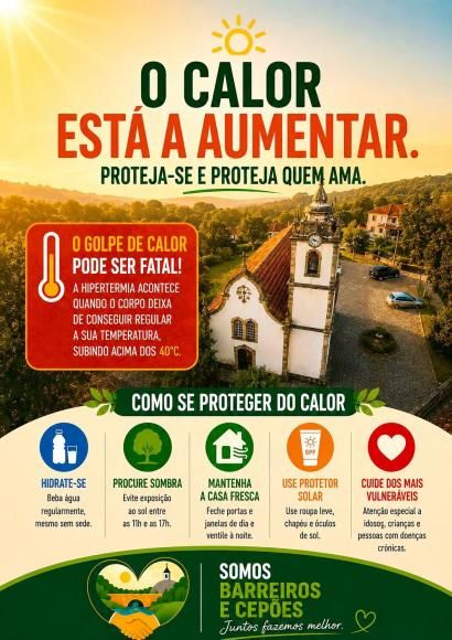 O CALOR EST&Aacute; A AUMENTAR. PROTEJA-SE