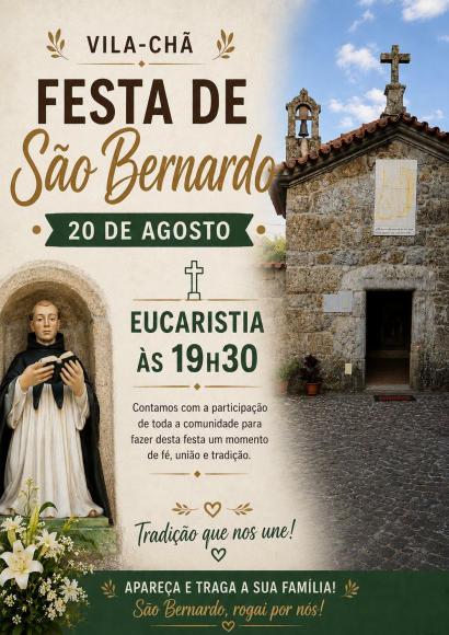 FESTA DE S&Atilde;O BERNARDO - VILA-CH&Atilde;