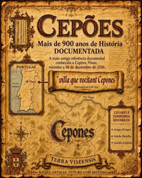 CEP&Otilde;ES J&Aacute; ESTAVA ESCRITO NA HIST&Oacute;RIA ANTES DE PORTUGAL SE AFIRMAR COMO REINO