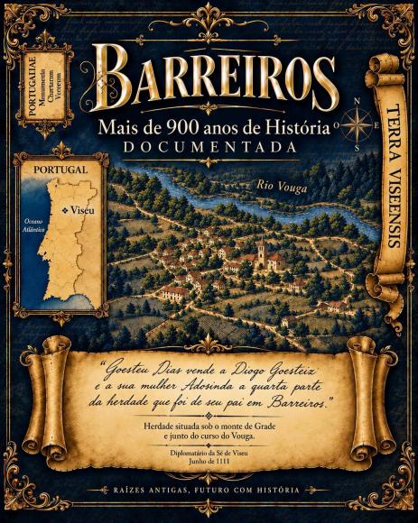 BARREIROS: UM NOME ESCRITO H&Aacute; MAIS DE NOVE S&Eacute;CULOS